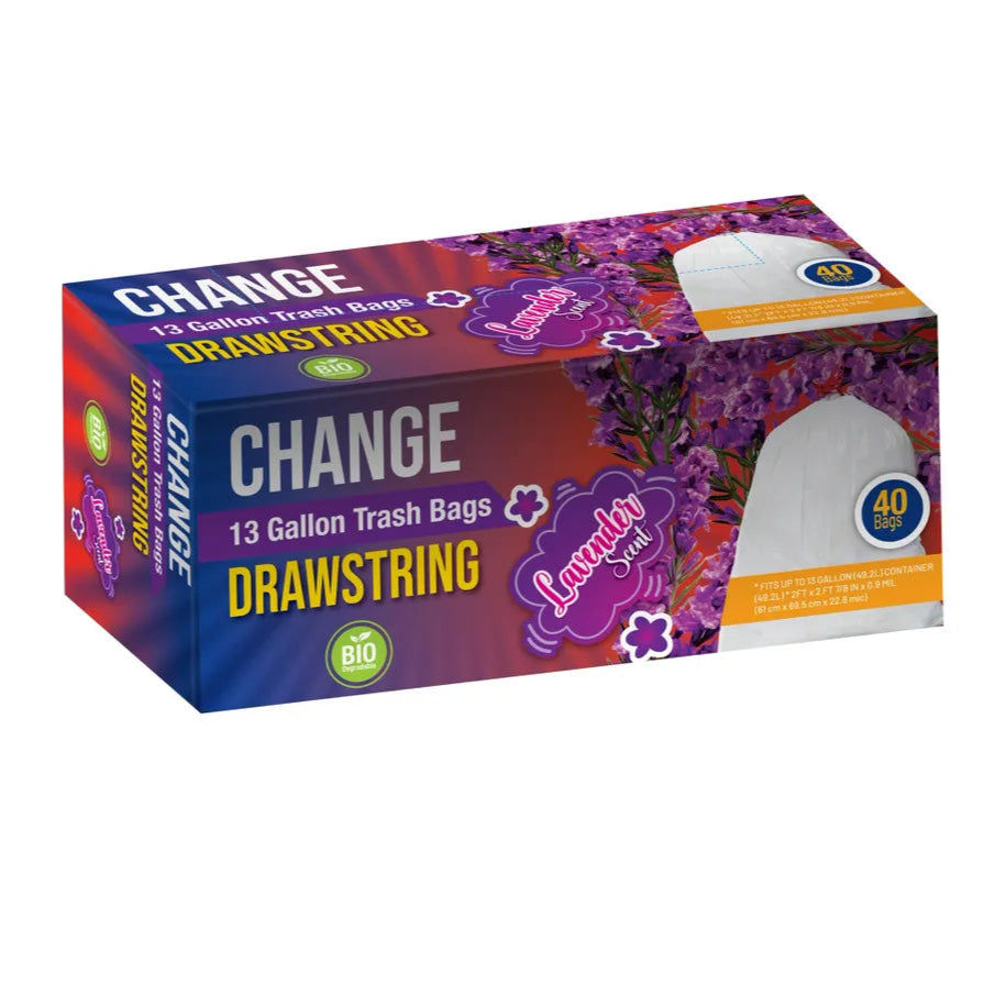 13-Gallon Tall Kitchen Drawstring Trash bag