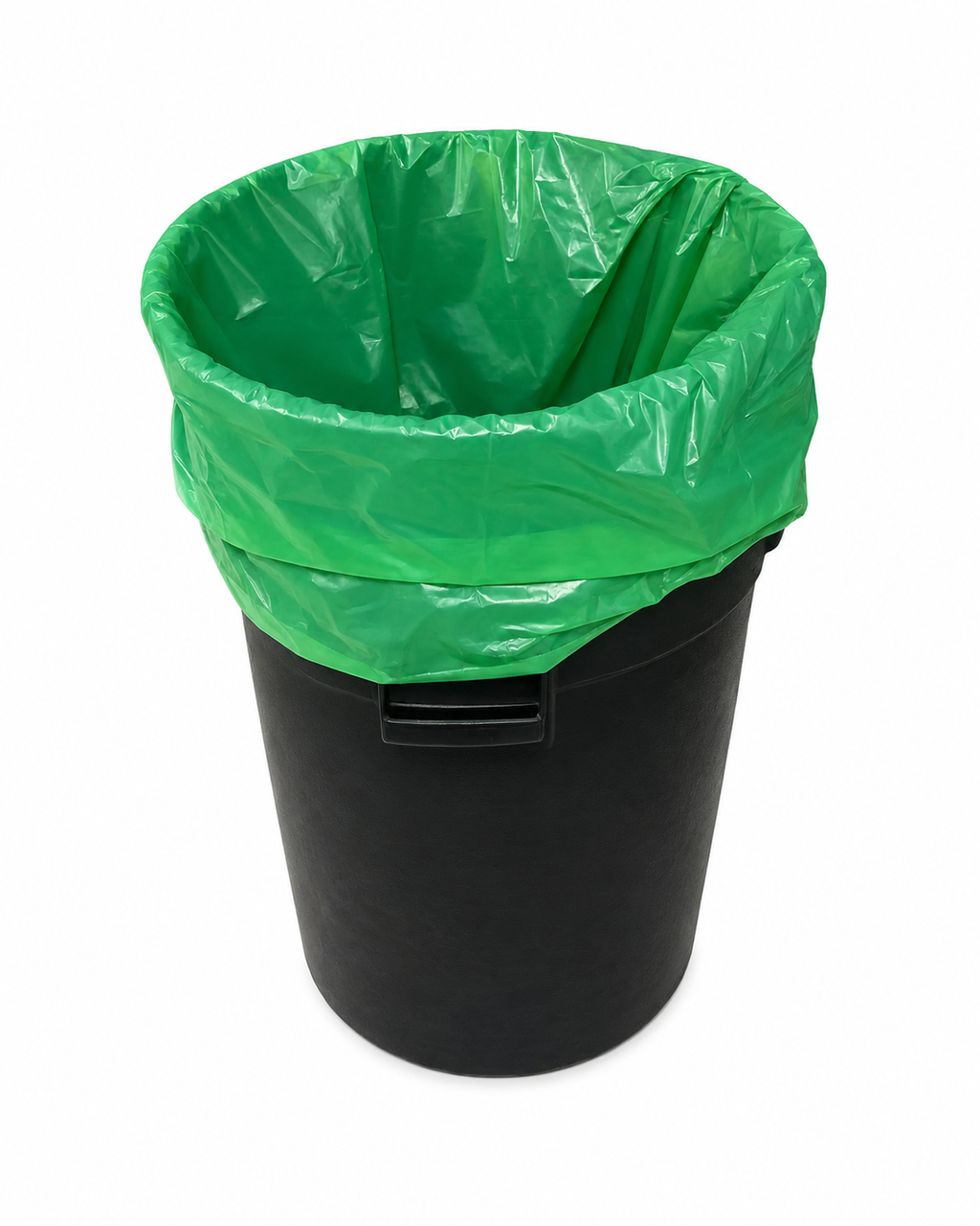 Premium Compostable Commercial Liner – 55 Gallon Green Biopolymer (42x48, 1MIL) 1 Roll 20 Count