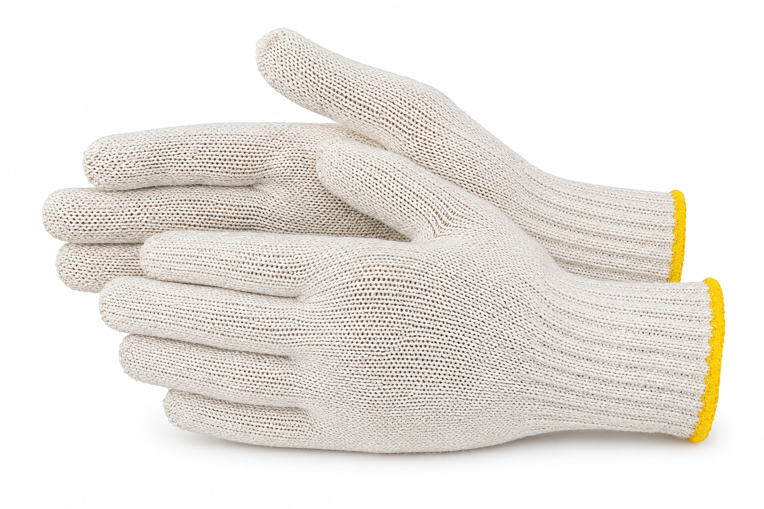 String Knit Work Gloves – Reusable Cotton Blend Warehouse Gloves (12 pair)
