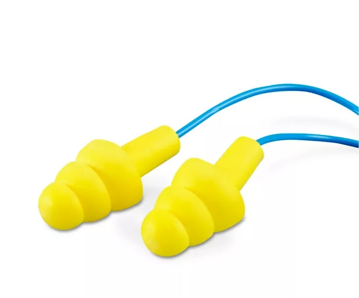 Reusable Industrial Earplugs – Noise Reduction Hearing Protection (100 pair)