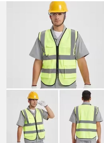 High Visibility Reflective Safety Vest - S/M, L/XL, 2XL/3XL or 4XL/5XL